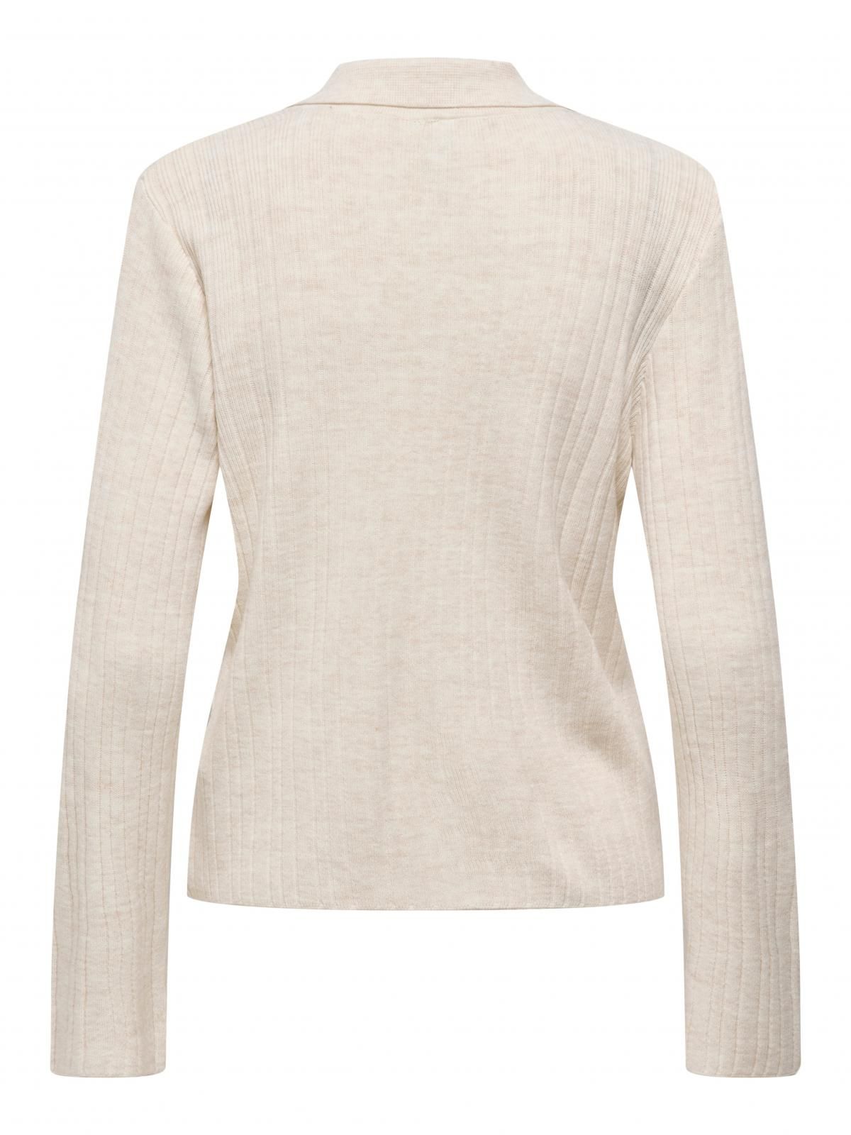 온리 미니멀 카라 니트 카디건 15353029_115_1232651 BEIGE / PUMICE STONE - 상세 이미지 4