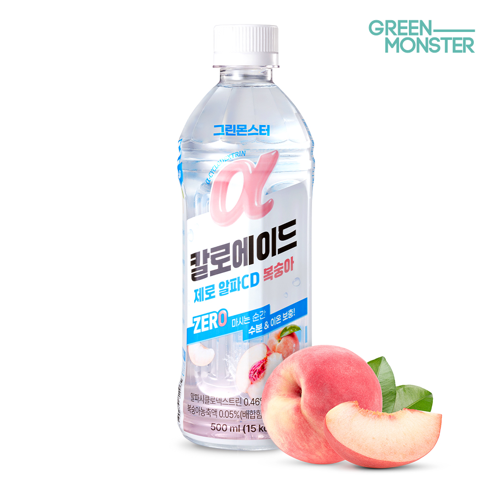 그린몬스터 칼로에이드 제로 알파CD 복숭아맛 500ml, 1개 - 상세 이미지 2