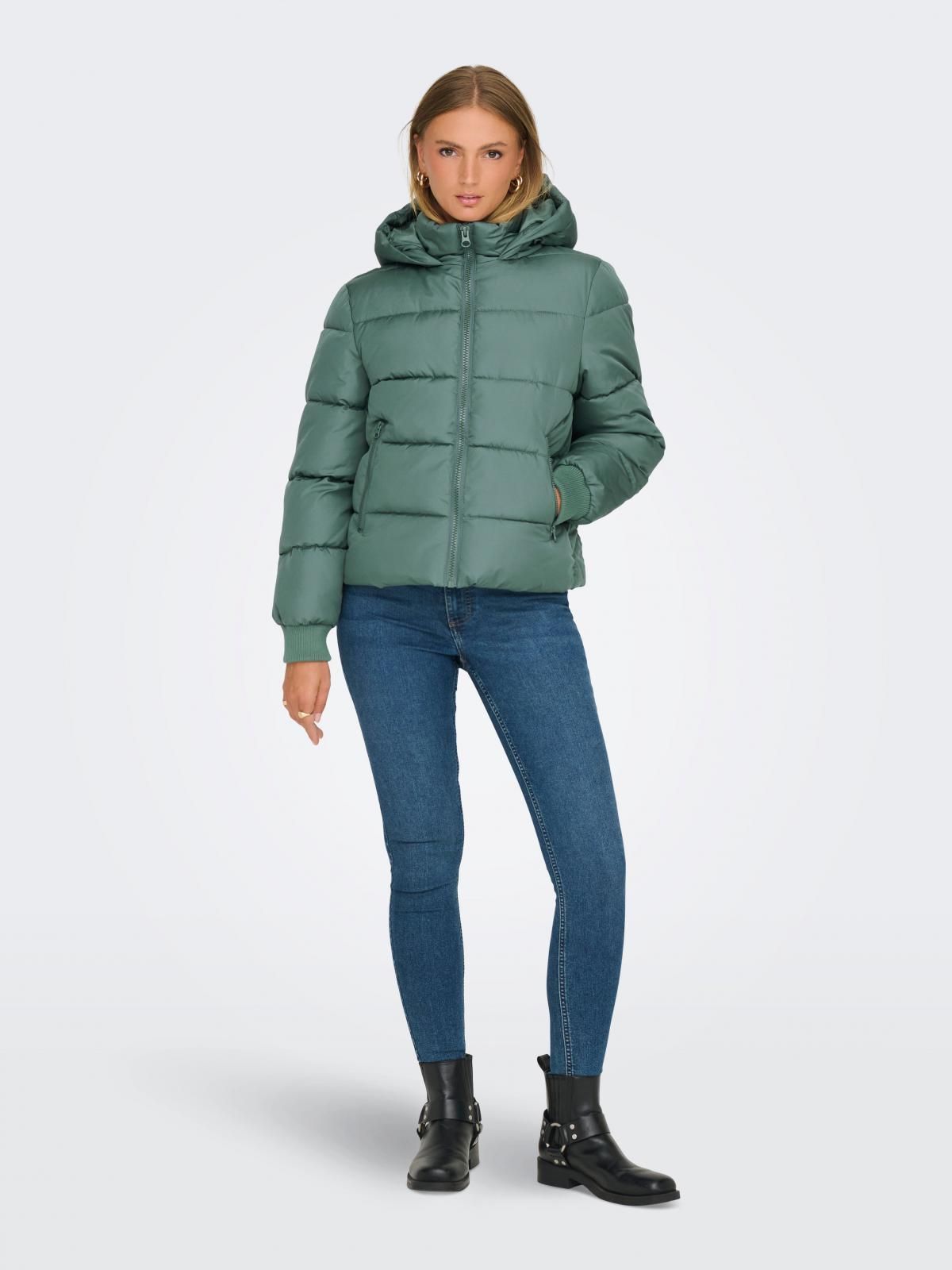 제이디와이 테크니컬 숏 패딩 재킷 후드 15335273_1469 GREEN / BALSAM GREEN - 상세 이미지 5