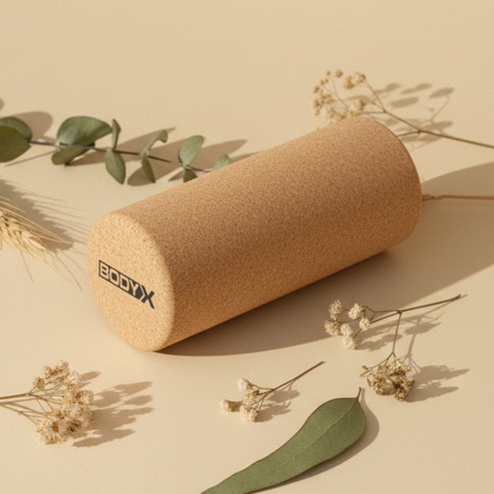 바디엑스 코르크 폼롤러 30CM 미니 하드 마사지 지압 스트레칭 필라테스 요가 이미지 7