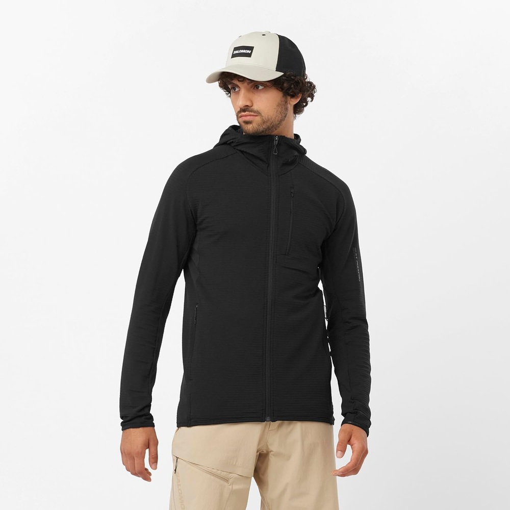 살로몬 남성용여성용 등산  후리스 자켓 후디 ESSENTIAL LTWARM HOODIE MEN - 상세 이미지 2