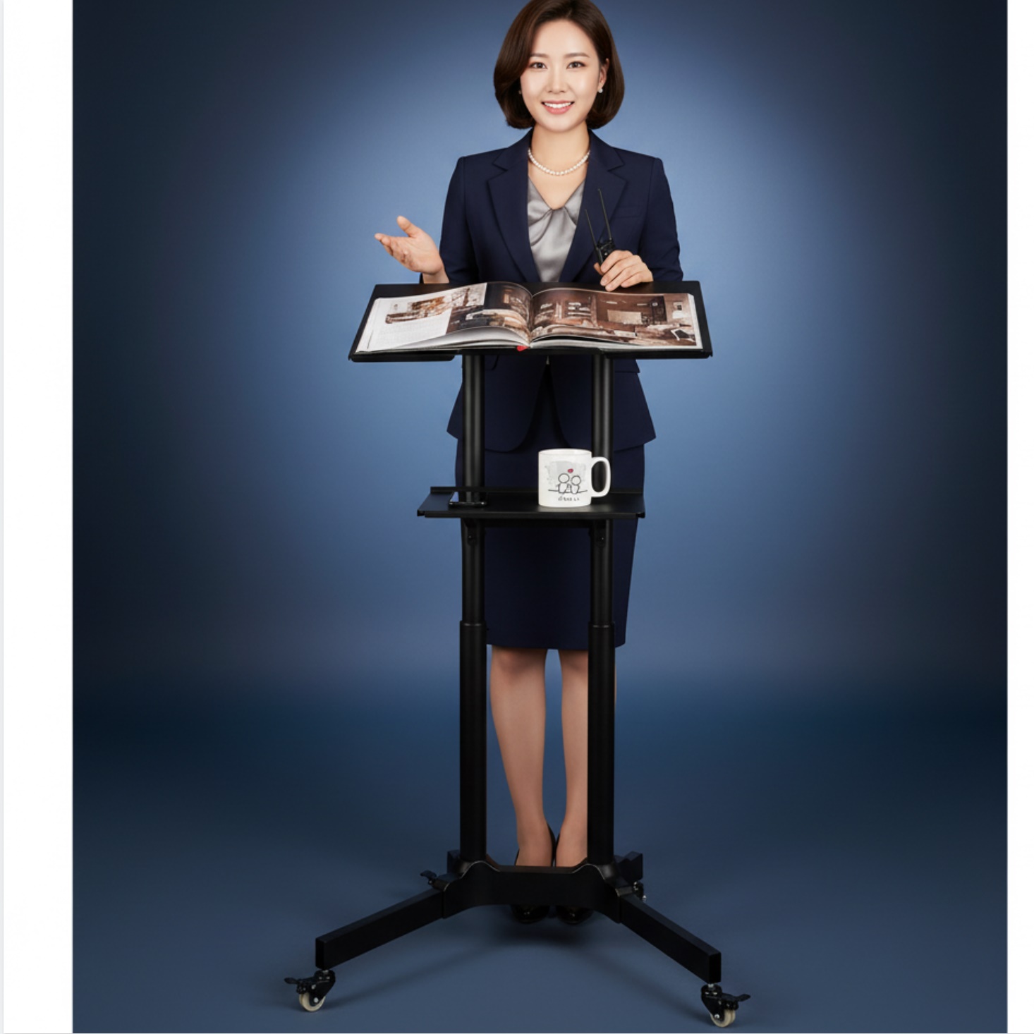 수동 각도조절 모션 데스크 서서 쓰는 책상 움직이는 책상