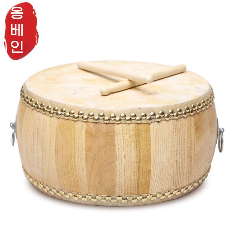 공연 난타 장구 연습용 축제 장구북 풍물놀이 큰북 전통 리듬 10인치 - 상세 이미지 4