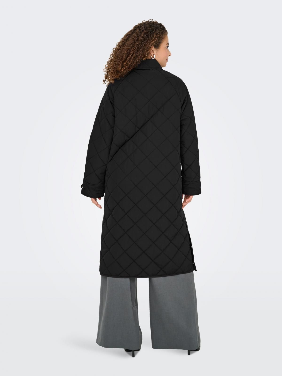 온리 테크니컬 퀼팅 롱 패딩 15362139_2161 BLACK / BLACK - 상세 이미지 3