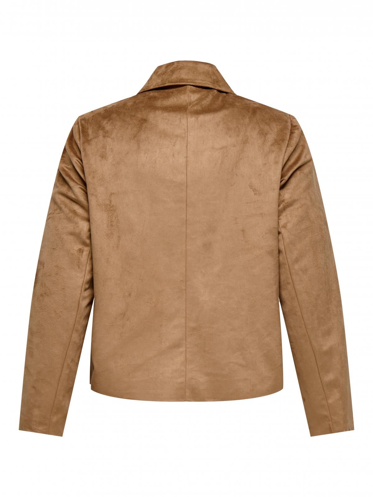 온리 스웨이드 테일러드 재킷 카멜 15360624_409 BROWN / COGNAC - 상세 이미지 4