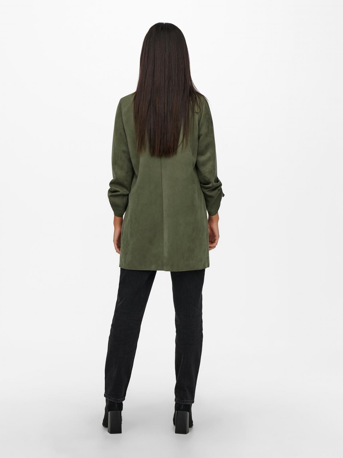 온리 테크니컬 오버핏 롱 코트 카키 15179864_4263 GREEN / KALAMATA - 상세 이미지 2