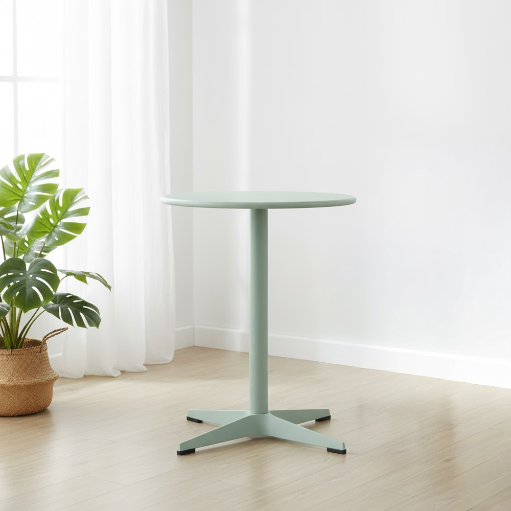 투밋 인테리어 디자인 홈카페 철제 원형 야외용 식탁 원형 테이블 600 그린