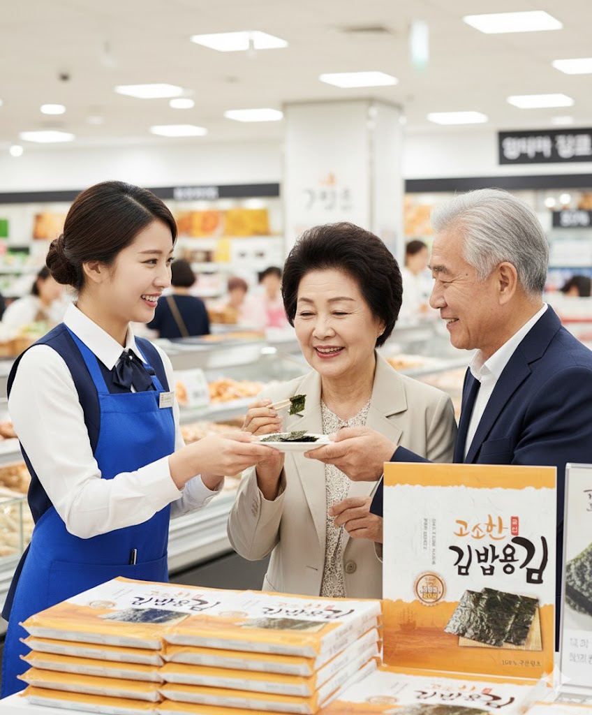 명식품본사 김밥김 100매 [대포장] 생김 화입 건조김 100개입, 1개 - 상세 이미지 4