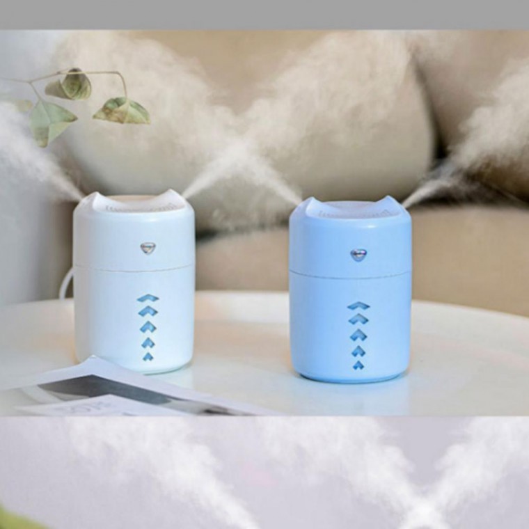 듀얼가습기 USB가습기 미니가습기 탁상용 LED 차량용가습기 듀얼 소형