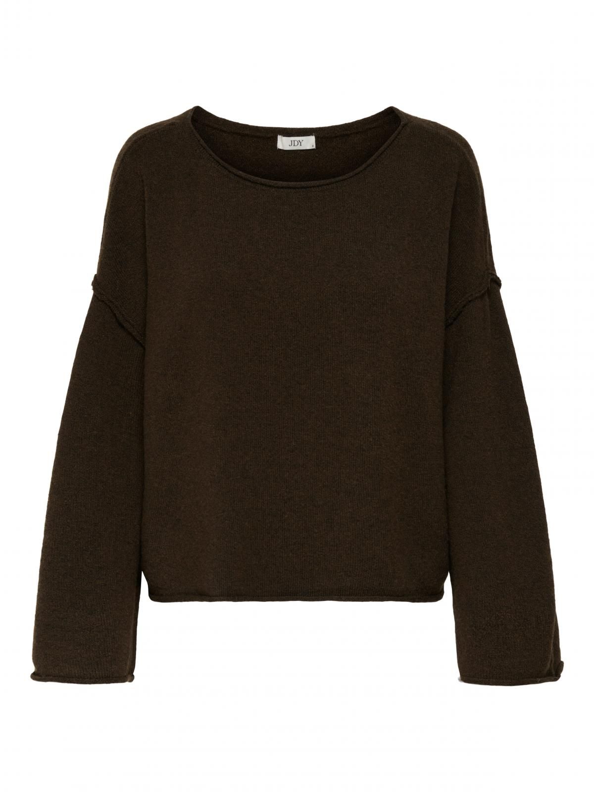 제이디와이 루즈핏 보트넥 여성 니트 풀오버 15336780_273_1153747 BROWN / SLATE BLACK - 상세 이미지 3