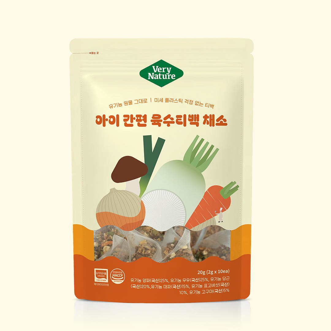 베리네이처 베리네이처 유기농 아이 간편 육수티백 다시마 채소