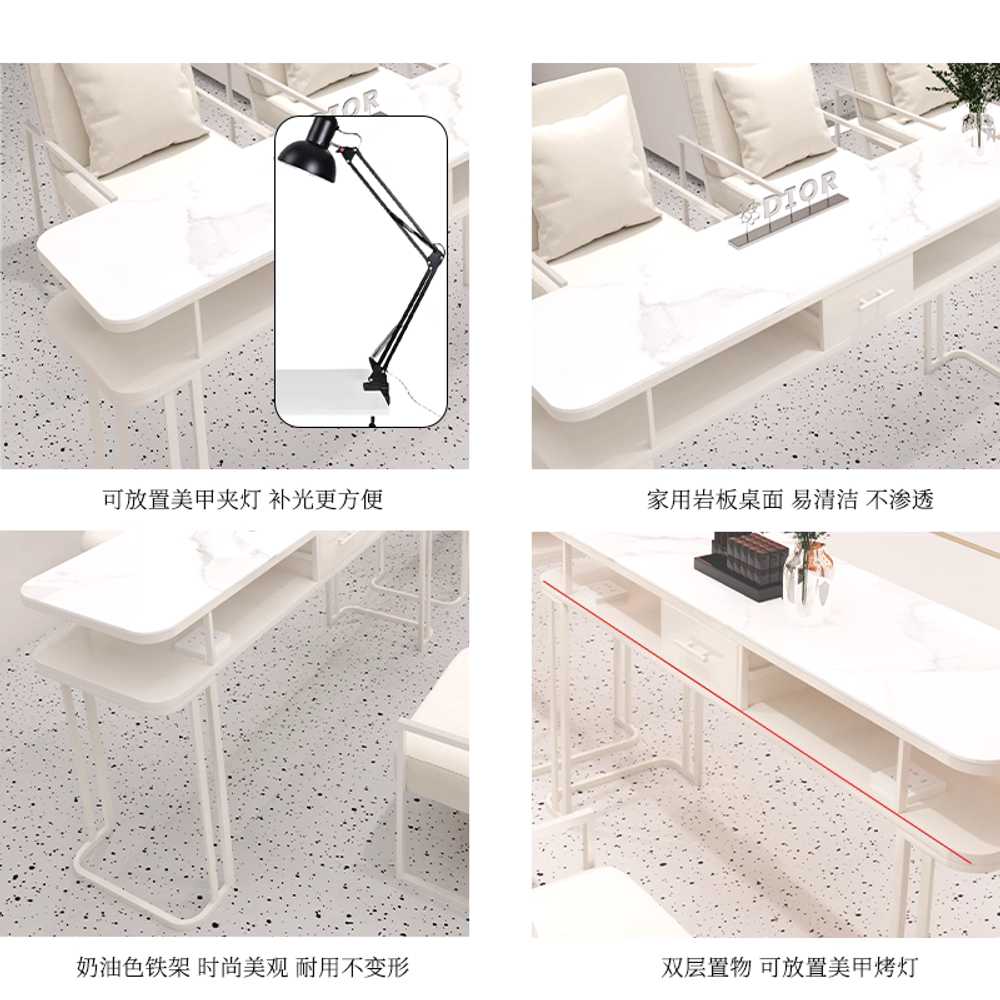 네일 책상 시술대 뷰티 네일받침대 샵 가구 매니큐어 120cm - 상세 이미지 4