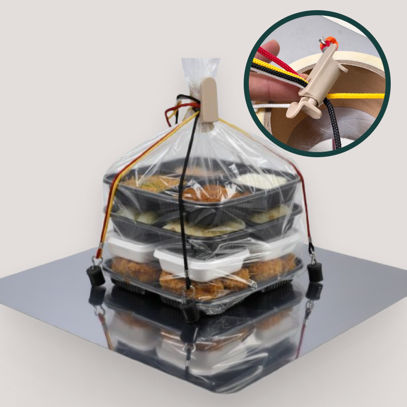 스파이더 픽서 배달통 자석 칸막이 1set+바닥판 32x22cm 배달가방 파티션 - 상품 이미지