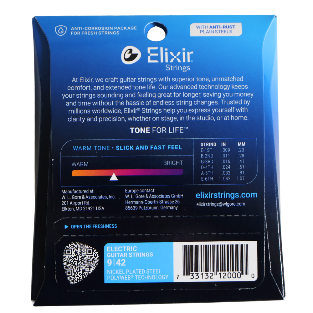 Elixir / 엘릭서스트링 일렉기타줄 폴리웹 Super Light(009-042) 12000 - 상세 이미지 2