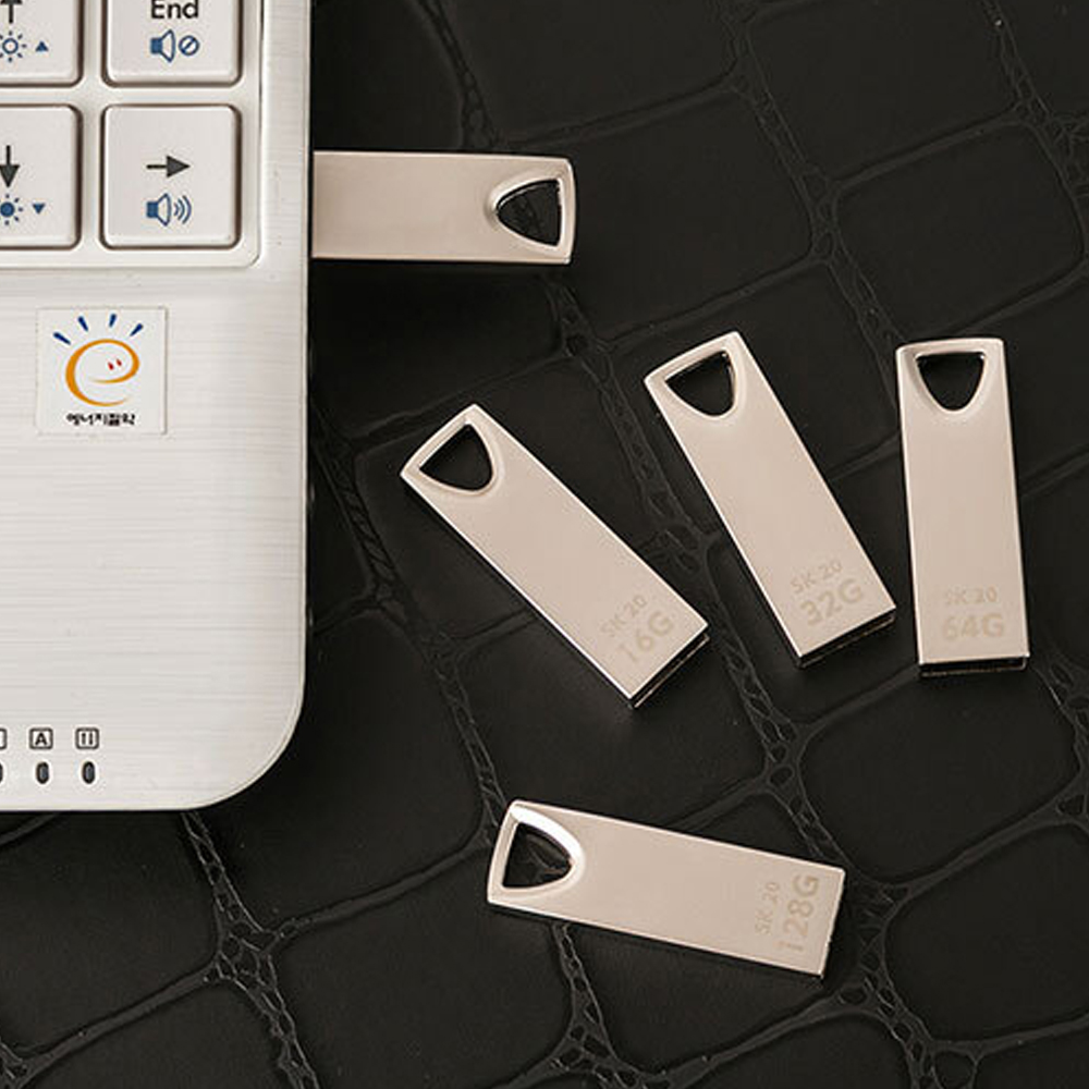 USB메모리 16GB 고리형 [무료인쇄] 메탈 외장 저장장치 행사 답례품 - 상세 이미지 3