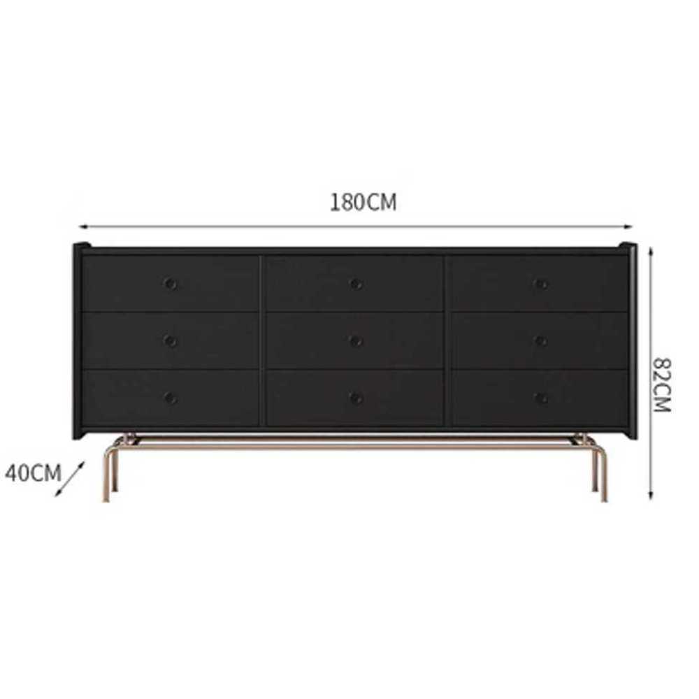 원목 서랍장 콘솔 테이블 거실 인테리어 수납 가구 120cm 6단 + 원목 이미지 6
