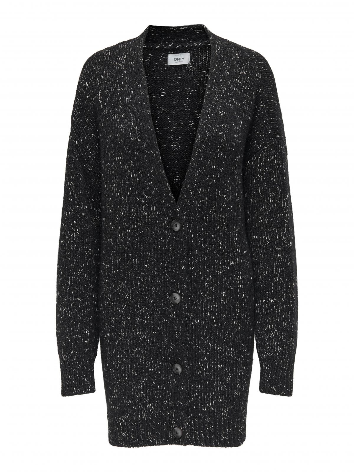 온리 브이넥 테크니컬 니트 가디건 15332949_2161_1156109 BLACK / BLACK - 상세 이미지 4
