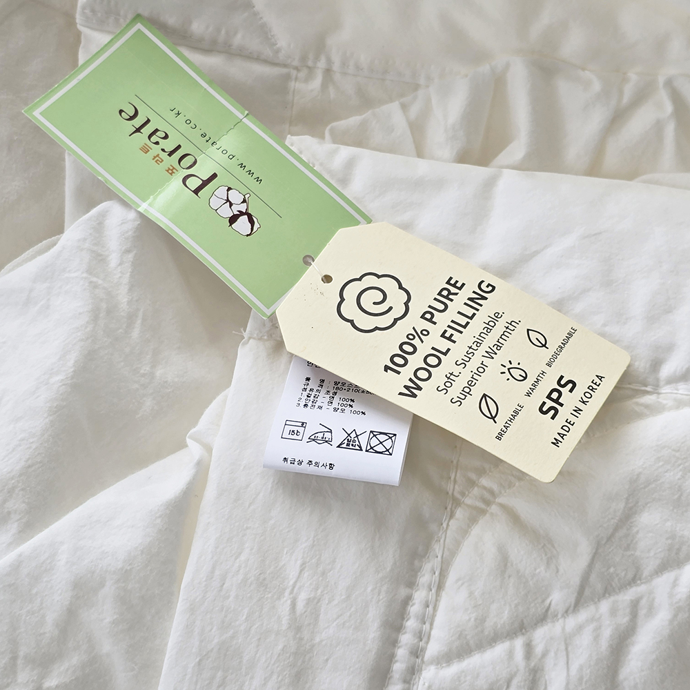 영국 양모 이불패드 스프레드 사계절 부드러운 패드