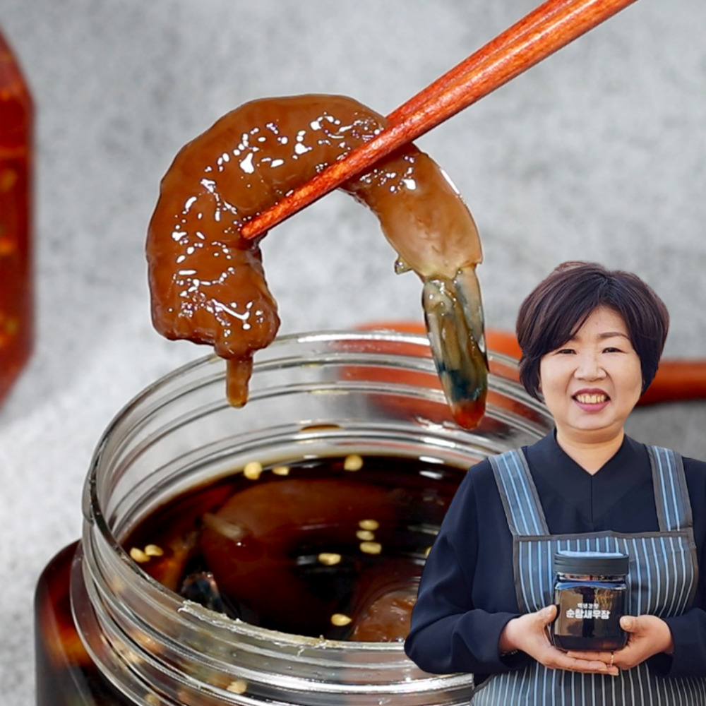 간장새우장 양념 새우장 맛집 깐 새우 특제소스 순창 간장깐새우, 1kg, 1개 - 상품 이미지