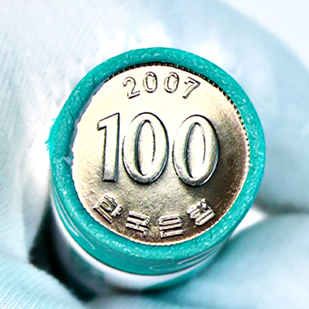 조폐공사 2007년 100주 미사용 한국은행 롤주화 - 메인 이미지