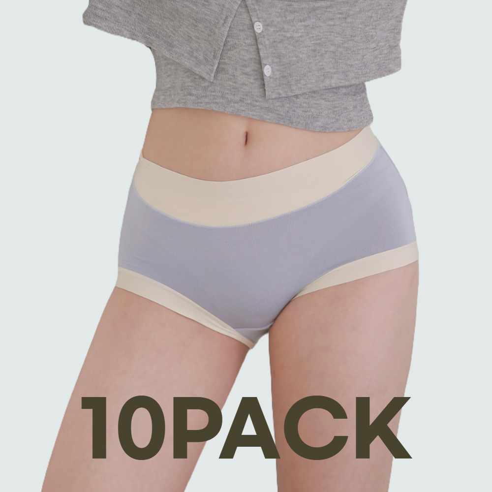 여성팬티 [5+5 SET] 언더액티브 코지모달팬티 Y존 편한 여자 속옷 순면 심리스 국민 제품 이미지