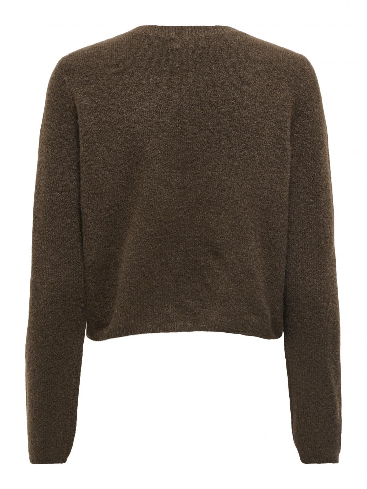 제이디와이 플렉서블 니트 라운드넥 카디건 15330581_273_1132879 BROWN / SLATE BLACK - 상세 이미지 4