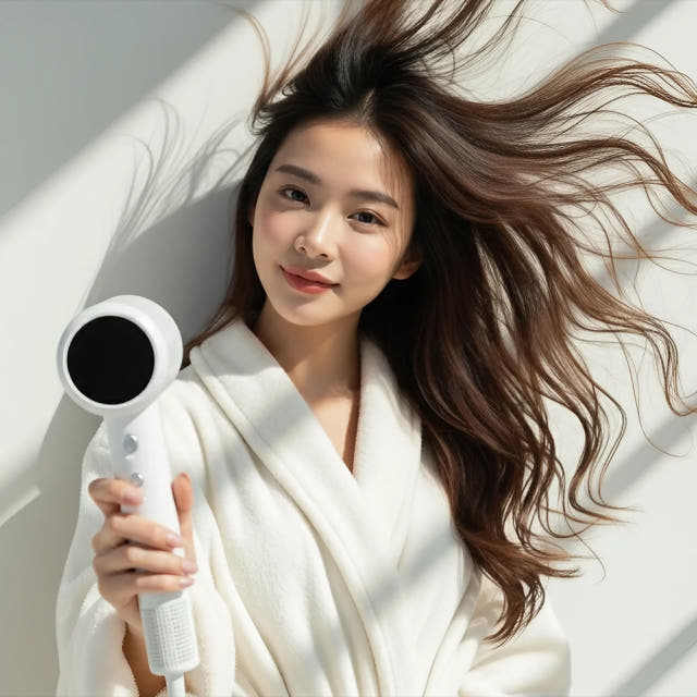 레이나 헤어 드라이기 저소음 드라이어 가벼운 미용실 전문가용 — 마무리