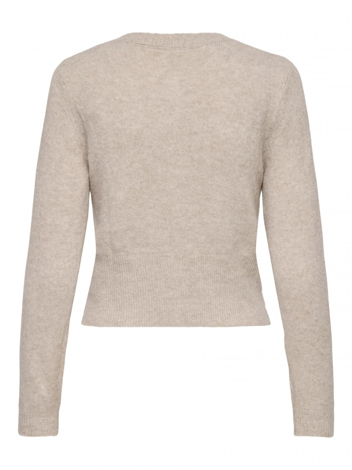 온리 라운드넥 플랫니트 베이지 카디건 15358548_115_1242721 BEIGE / PUMICE STONE - 상세 이미지 5