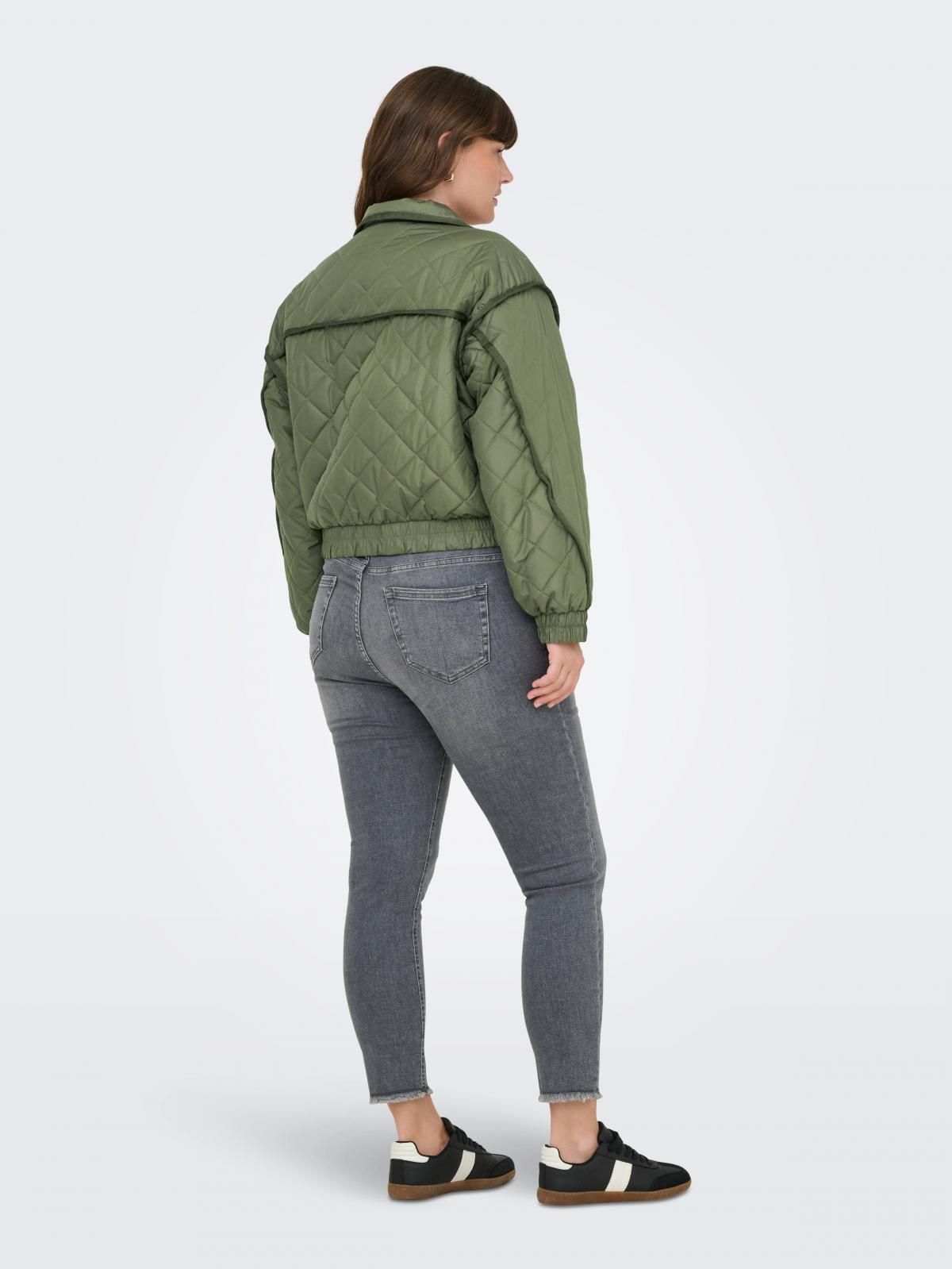온리 경량 카키 봄버자켓 플러스사이즈 15349940_4263 GREEN / KALAMATA - 상세 이미지 3