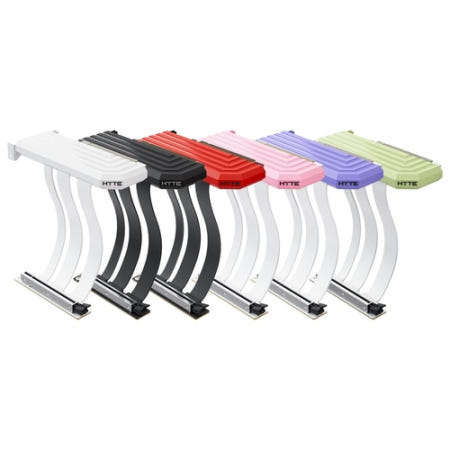 HYTE [HYTE]PCIe 5.0 하이퍼 라이저 케이블 (스노우 화이트)