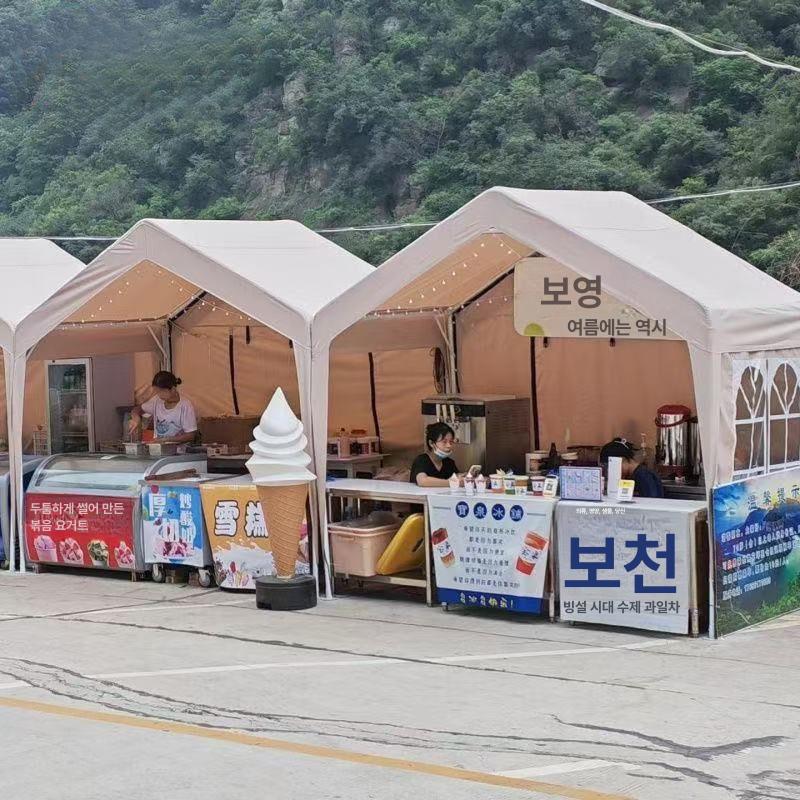 차고지텐트 개인차고 캐노피 차고지 창고 접이식 차광막 - 상세 이미지 4