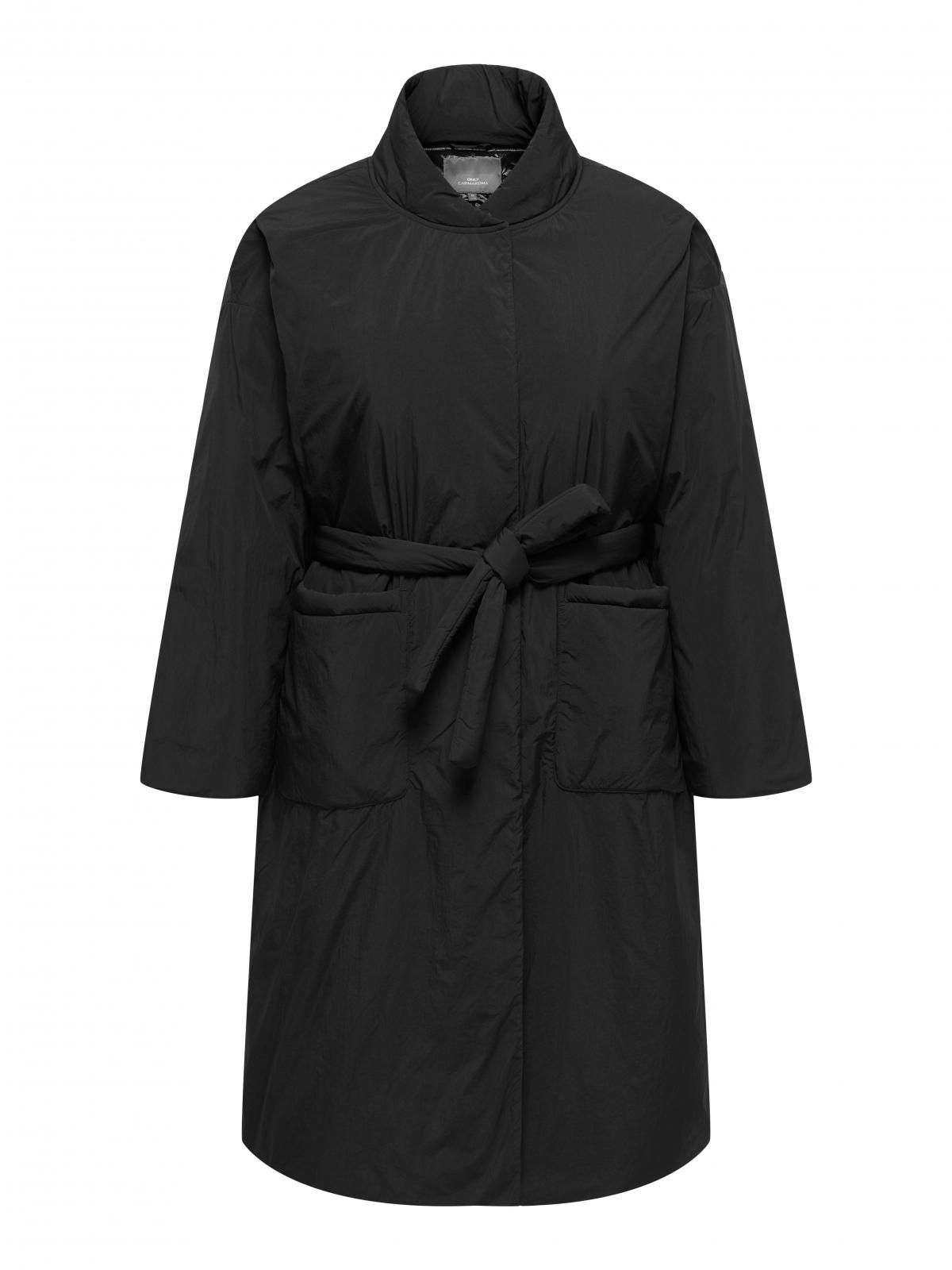 온리 테크니컬 벨티드 롱 트렌치코트 블랙 15367737_2161 BLACK / BLACK - 상품 이미지