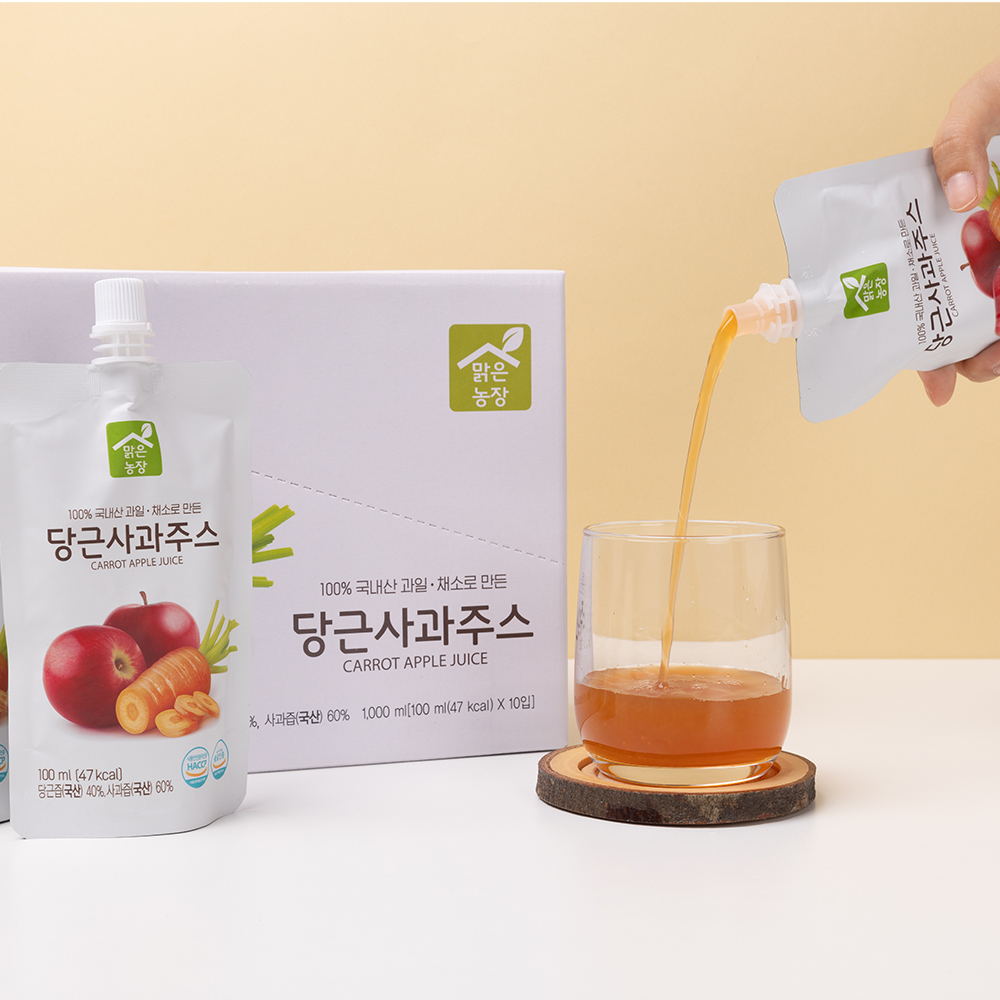 맑은농장 어린이 주스 100ml x 10개입 아기음료 4종 3박스선택 - 상세 이미지 2