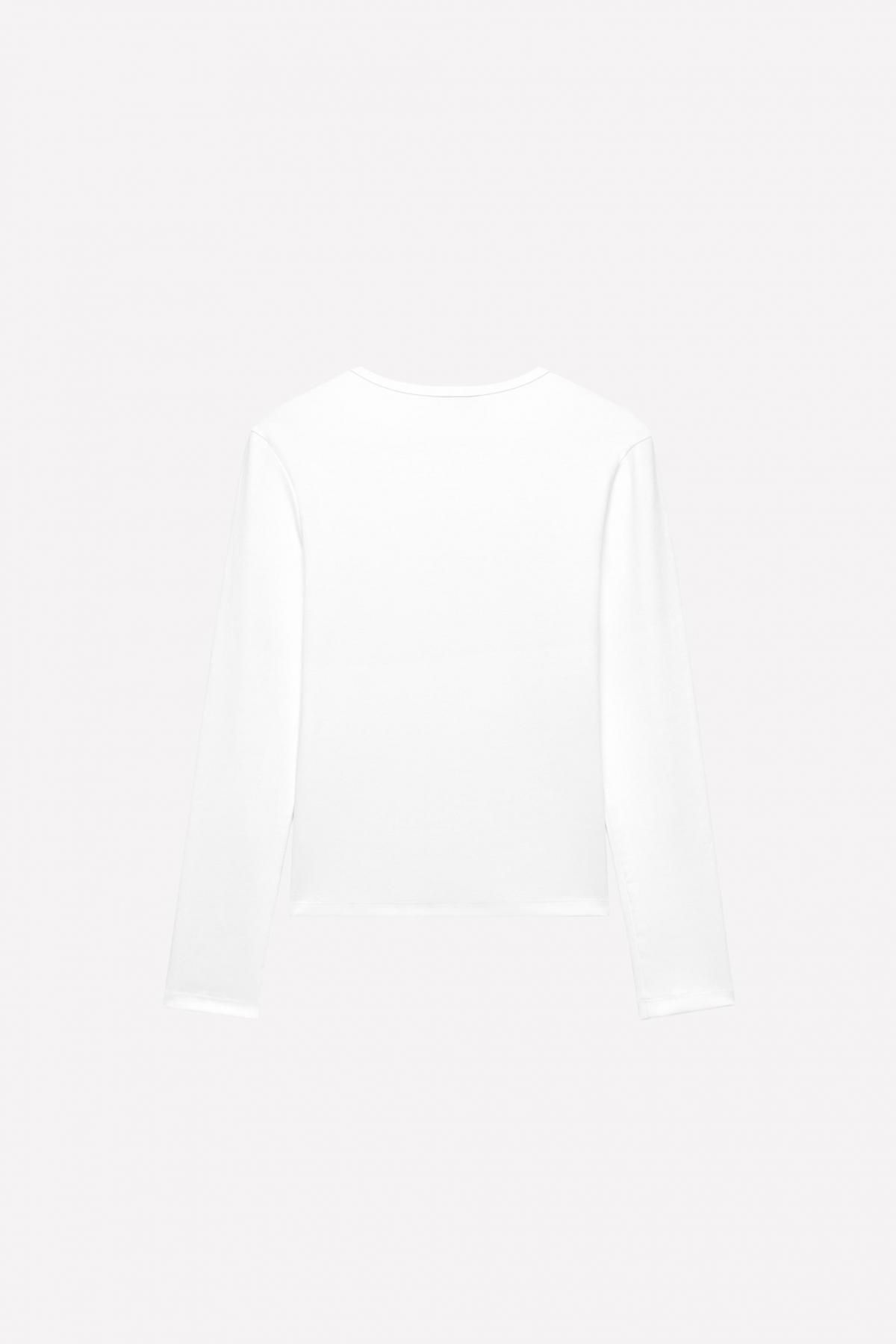 자라 라인스톤 로고 티셔츠 X 루도빅 드 생 세르냉 5644/394 WHITE - 상세 이미지 2