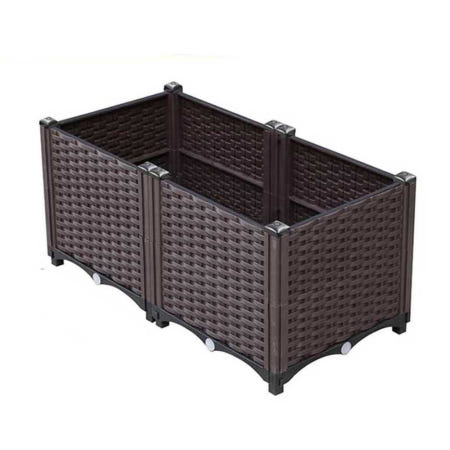 케이이제이상사 협력사 사각화분 조립식 플라스틱 텃밭 옥상 화단 상추 재배 1. 플라스틱 30cm 2구