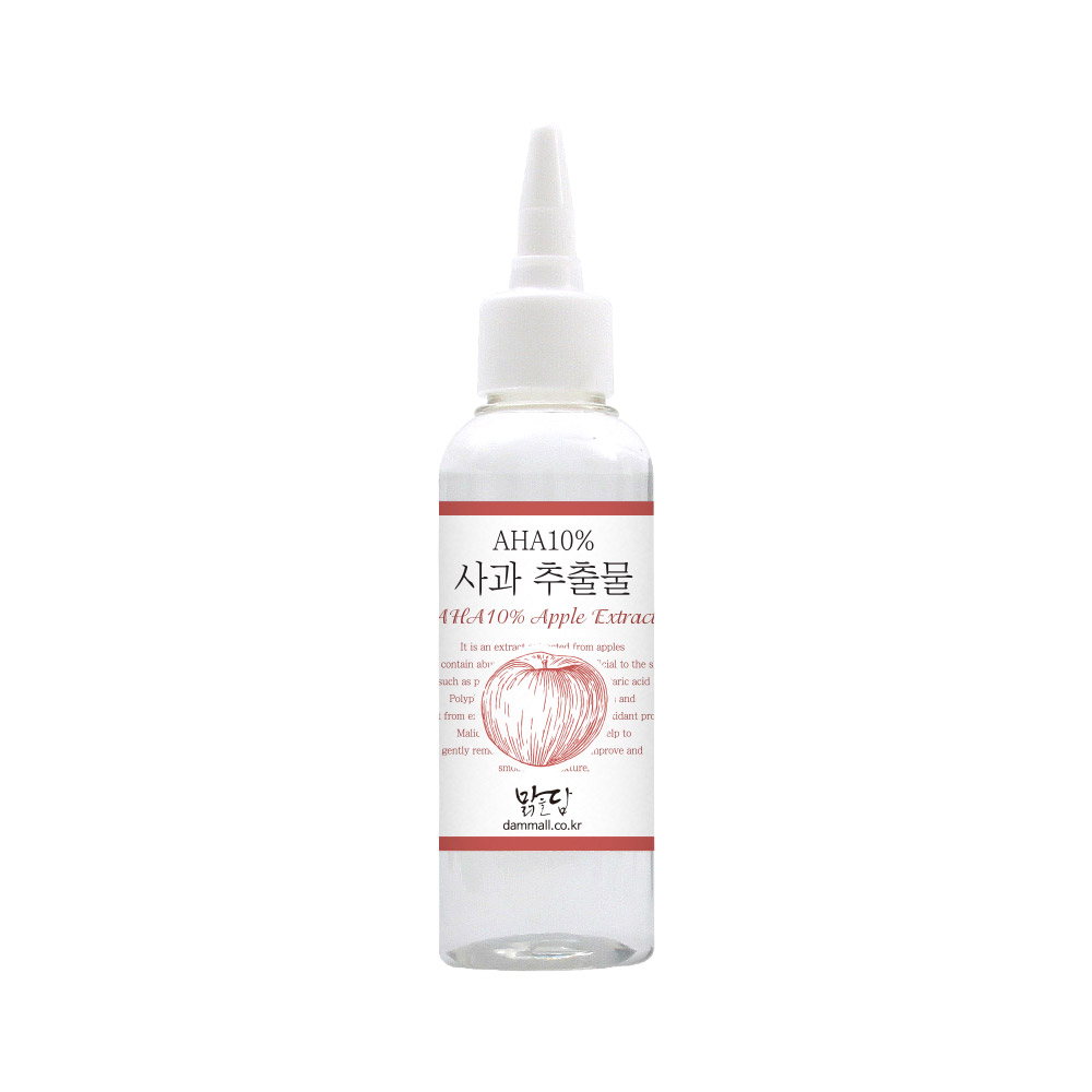 맑을담 AHA10% 사과 추출물 원액 앰플 피지 각질케어 피부결 특허 원료 100ml - 상품 이미지