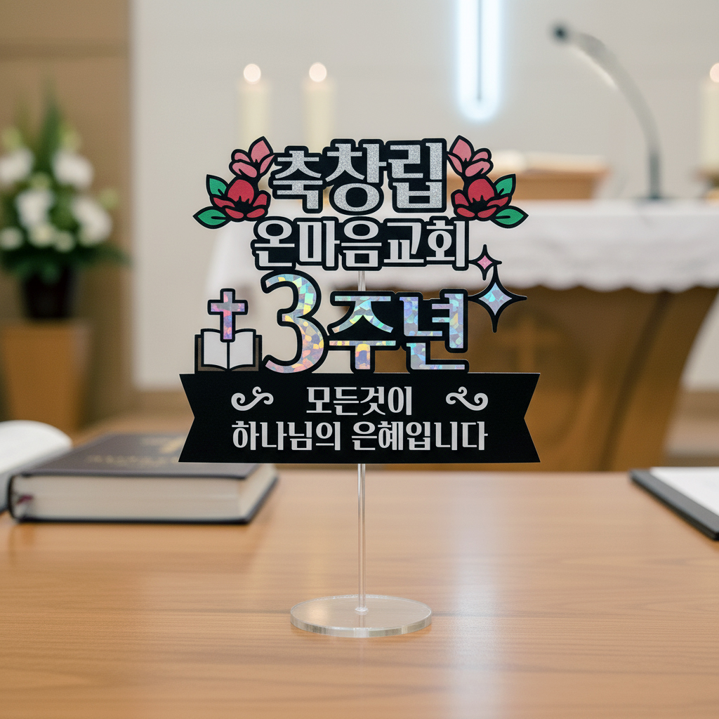 교회 창립 설립 기념 토퍼 - 상품 이미지