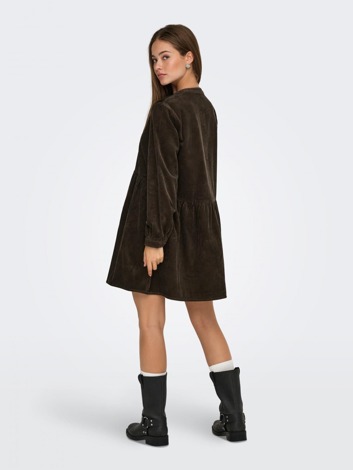 제이디와이 코듀로이 버튼업 루즈핏 미니 원피스 15367843_273 BROWN / SLATE BLACK - 상세 이미지 2