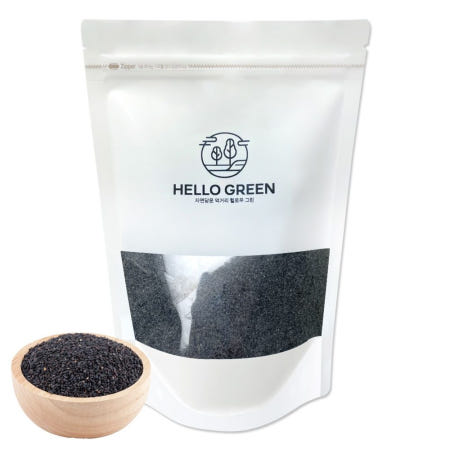 THEJINJEONG 온지니 헬로우그린 국내산 볶은 검은깨 가루 250g(팩) 흑임자 두유 베이킹 홈카페