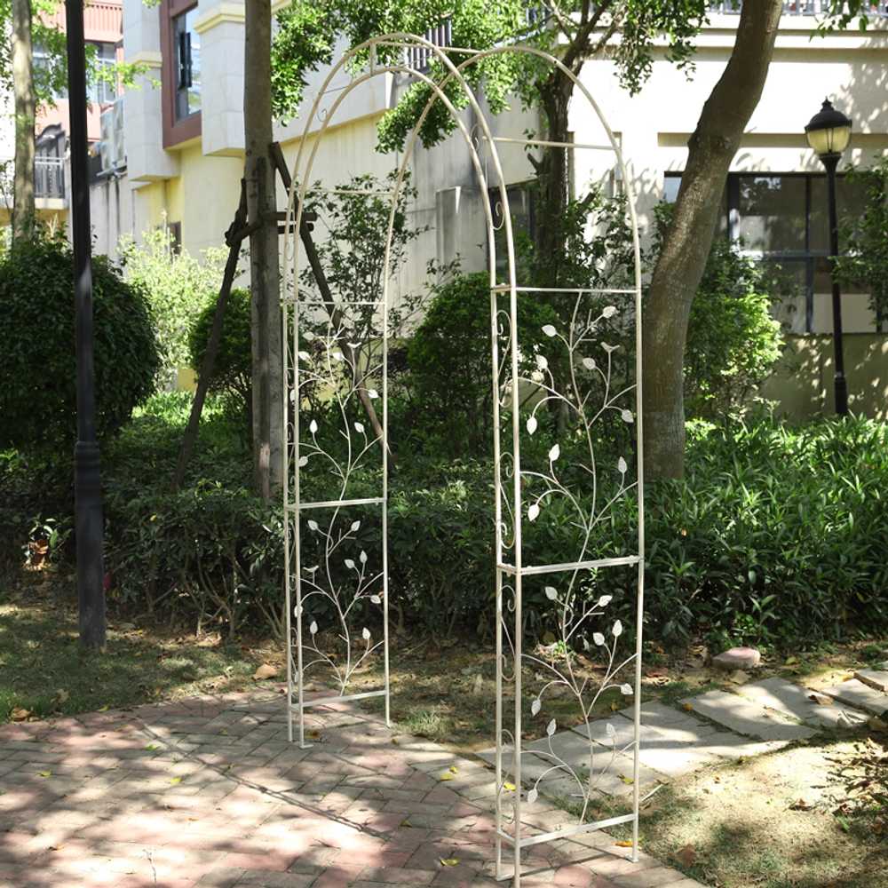 장미 터널 아치돔 야외 테라스 발코니 식물 등반대 120cm - 상세 이미지 4