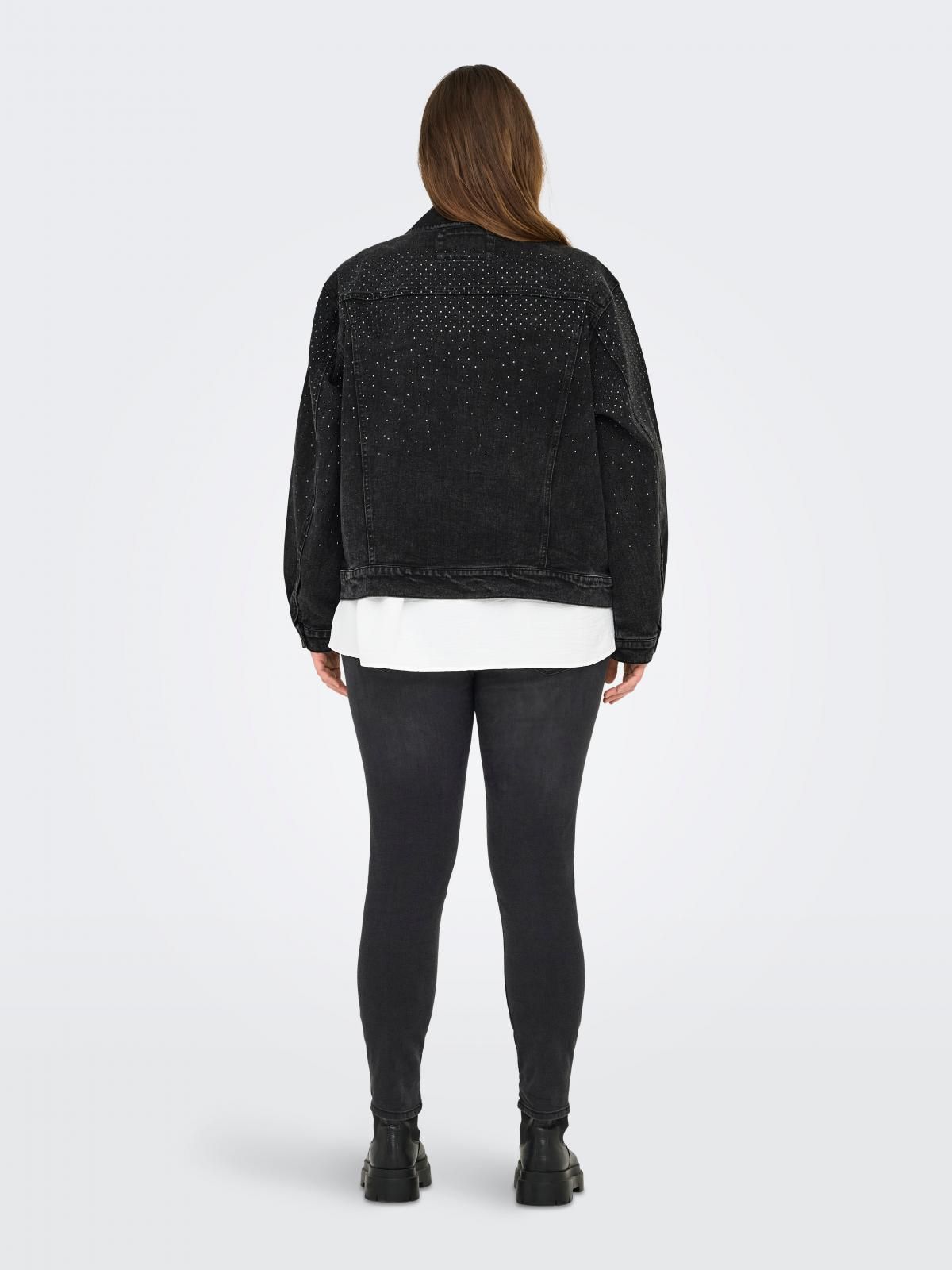 온리 테크니컬 흑청 데님 재킷 15334014_8183 BLACK / WASHED BLACK - 상세 이미지 2