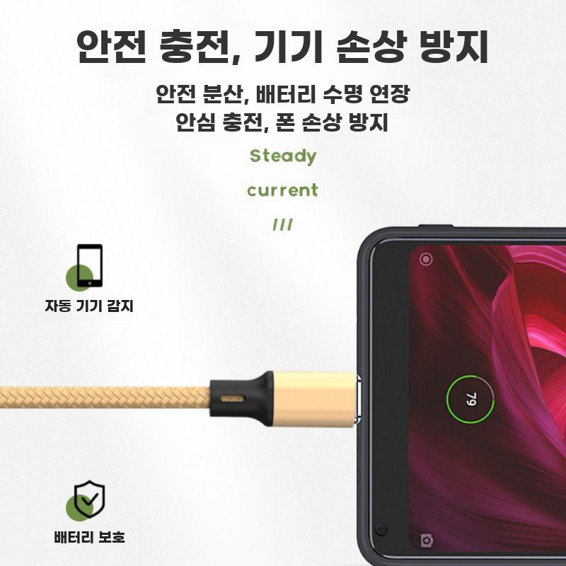 5A 슈퍼 고속 스프링 데이터케이블 c타입 5m스프링 - 상세 이미지 2