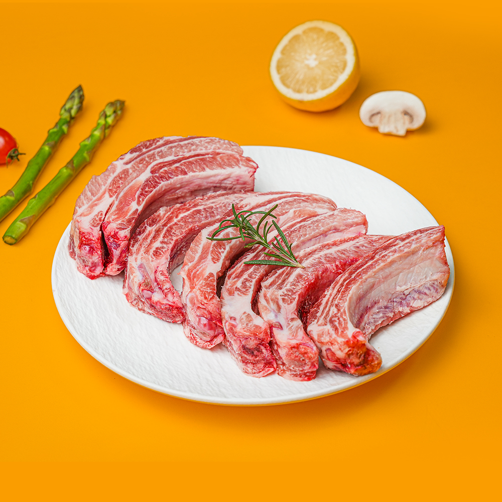 설렘한입 삼겹살 2kg 대패 통삼겹 수입 냉동 구이용 목전지 등갈비 가브리살