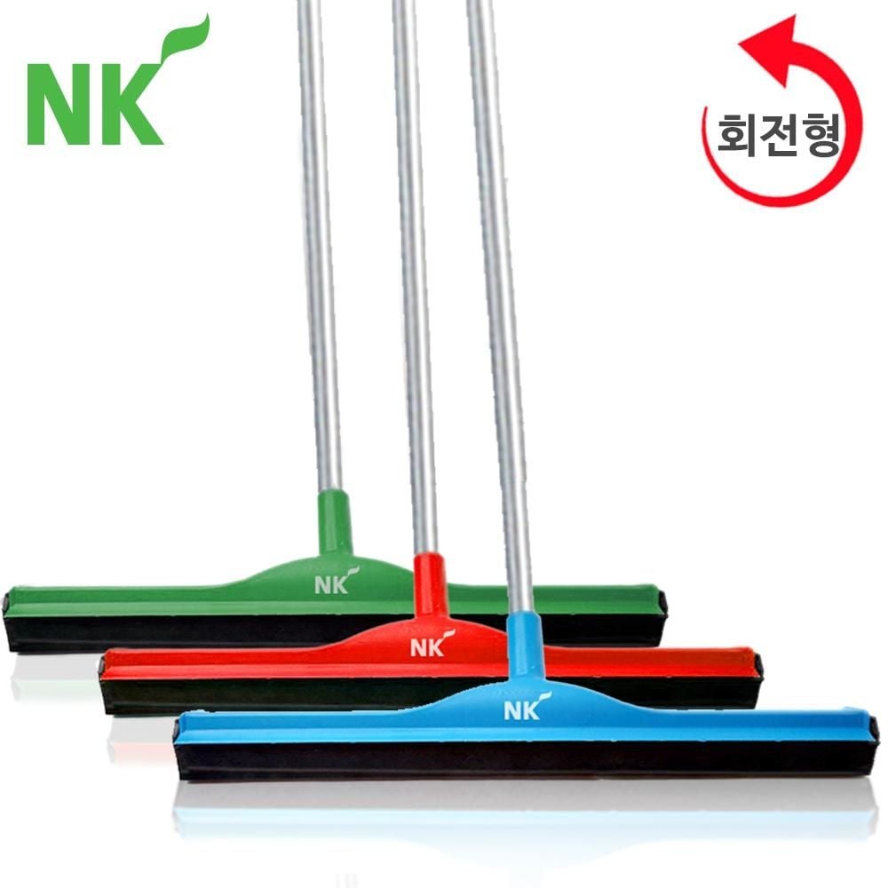 회전이중 스펀지 바닥밀대 70x130cm 봉포함 빨강 1개 - 상품 이미지