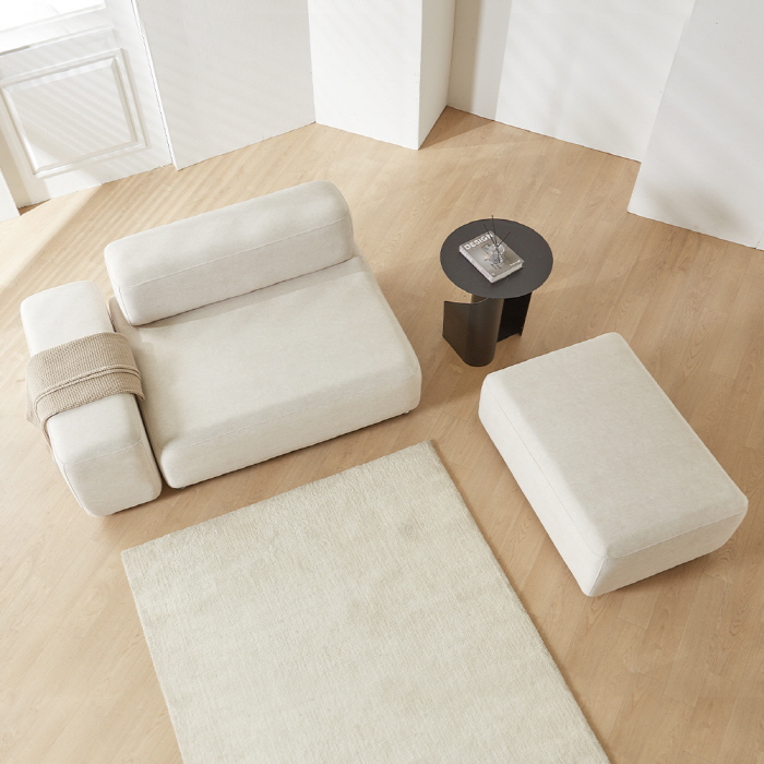 (희망일배송) 몽쉘 모듈형 기능성 조야 패브릭 소파 라이트베이지, 2인용