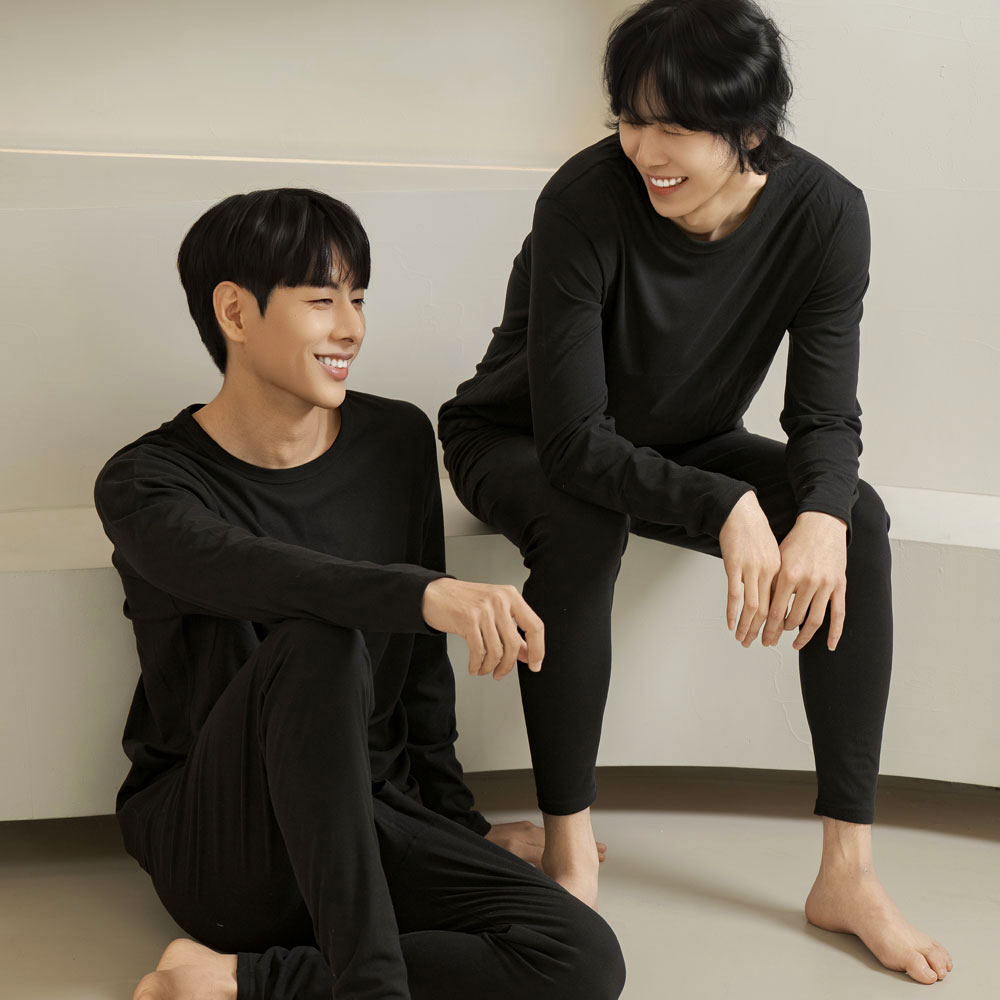 히트코어 히트텍 발열내의 세트 기모 남자내복 이미지 3