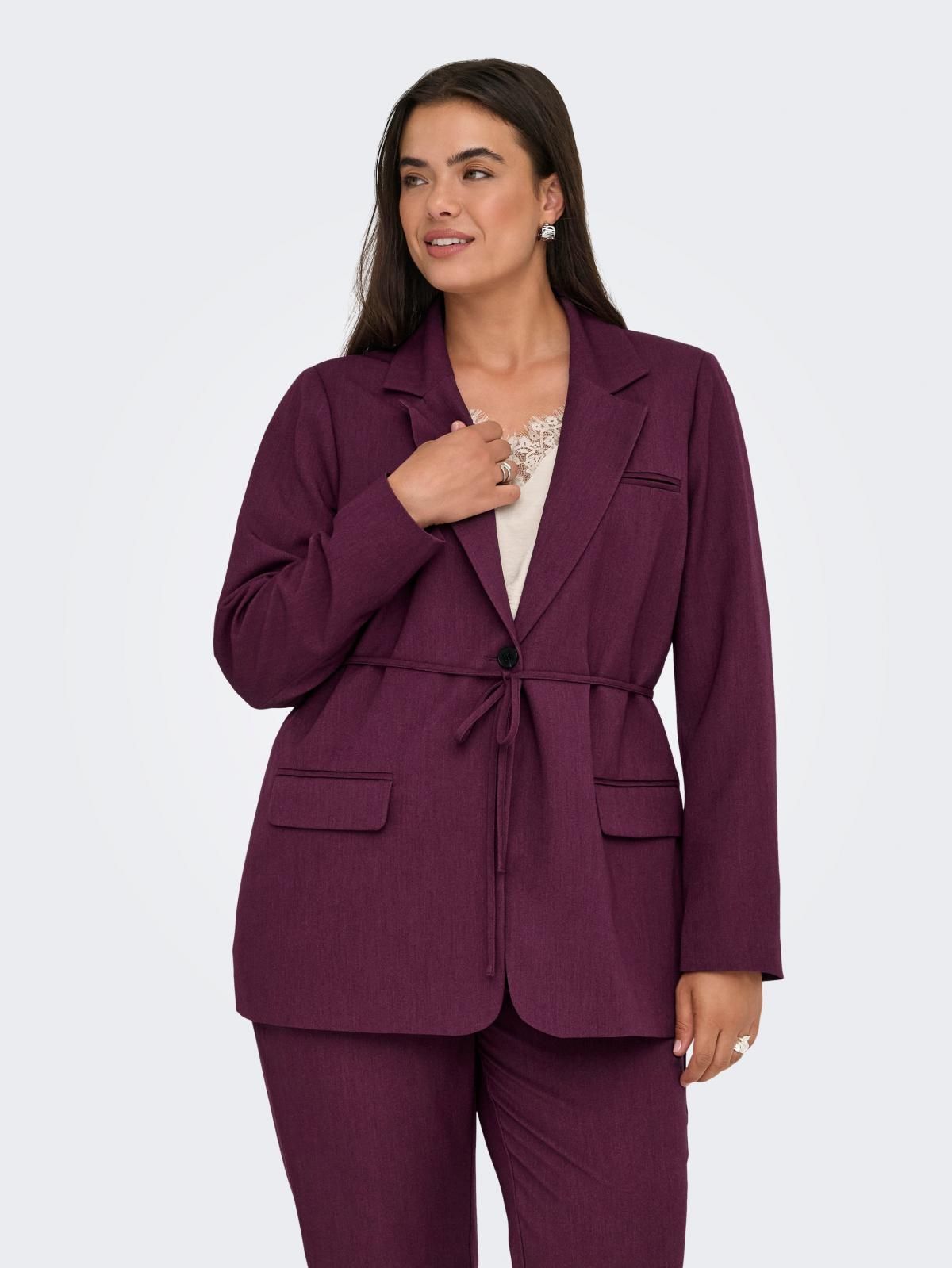 온리 버건디 테크니컬 스트링 블레이저 15351778_1045_1196827 PURPLE / MAUVE WINE - 상세 이미지 2