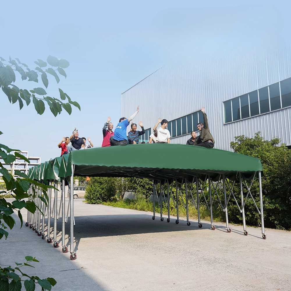 대형 자바라 천막 야외 행사용 접이식 이동식 쉘터 8x3x2.5m - 상세 이미지 3