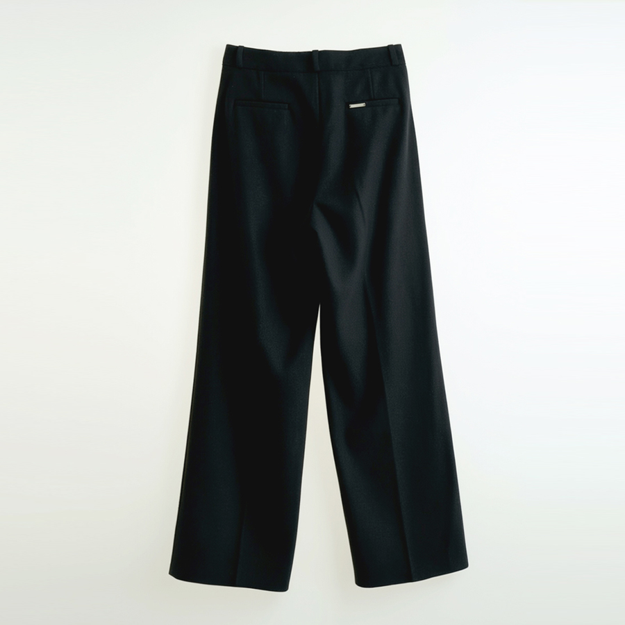 윈터 소프트 울 블렌드 스탠다드 와이드 트라우저 (CHARCOAL, 3SIZE) - 상세 이미지 2
