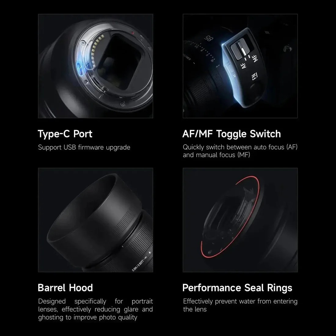 Brightin Star AF 85mm F1.8 풀프레임 오토포커스 렌즈 소니E 니콘Z - 상세 이미지 4